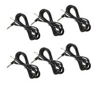 ABOOFAN 10pcs Black Meter 6.35mm Right Angle Guitar Patch Cable for Speaker