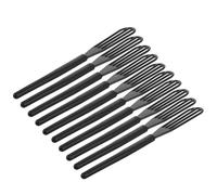 ABOOFAN 10Pcs Black Plastic Hair Dye Mixing Sticks Thick Cream Stirrer Set Professional Hair Color Mixer for Salon and Barber Shop Blending