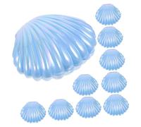 ABOOFAN 10pcs Boxes Candy Box Sea Shell Favor Boxes Candy Containers Under The Sea Goodie Bags Wedding Favor Jwelry Storage Mermaid Party Pp Banquet Accessories Stand