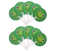 ABOOFAN 10pcs Double Sided Plastic Voting Paddles with Red and Green Faces for Classroom Quiz Games, Easy Handling and Vivid Colours to Increase Student Participation