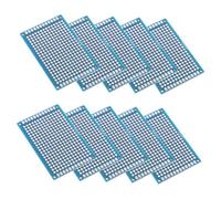 ABOOFAN 10pcs Double-Sided Tin Spraying Experimental Board Soldering Simple Beginner PCB Boards Circuit Board Kit Circuit Boards PCB Learn Solder PCB Circuit Board Blue