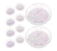 ABOOFAN 10pcs Eyelash Storage Box for False Lashes Circle Lash Packaging Case Eyelash Storage Organizer for Women Ladies Empty Cosmetic Box