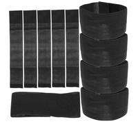 ABOOFAN 10pcs Funeral Elastic Armband Arm Band Mourning Band Funeral Armband Elastic Remembrance Police Memorial Guest Mourning Ribbon Jersey Grieving Black
