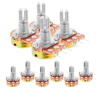 ABOOFAN 10pcs Guitar Potentiometer Variable Resistor for Electric Guitar Volume Control Split Shaft Audio Taper