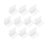 ABOOFAN 10pcs Nail Drill Bits Storage Box with 20 Holes, Portable Dustproof Flip Cover Manicure Tools Organizer Case, Professional Nail Bit Holder for Salon and Travel Use