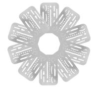 ABOOFAN 10pcs Patchwork Thickness Gauge Steel Quilting Ruler Measuring Tool Silver for Fabric, Accurate Thickness Measurement, Portable Design, Scale Markings, Handcraft Quilting Projects