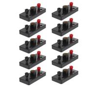 ABOOFAN 10pcs Physics Screw Lamp Holders Teaching Lamp Bases for School Lab Electrical Experiments with Plastic and Brass Screw Bulb Sockets Lightweight DIY