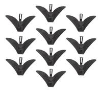 ABOOFAN 10pcs Plastic Mens Tie Clips Clip on Tie Hardware Neck on Fastener Triangle s Clasps for Neck