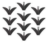 ABOOFAN 10pcs Plastic Men's Tie Clips, Plastic Tie Fixing Buckle Secure Fastener, Necktie Clips for Men, Students' Uniform