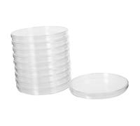 ABOOFAN 10pcs Plastic Petri Dishes with Lids Transparent Large Cell Culture Plates for Laboratory Analysis Microbiology Studies Tissue Culture Observation