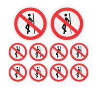 ABOOFAN 10pcs Safety Warning Labels Self Adhesive Pvc Stickers for Machines and Walls in Workshop Or Workplace Versatile Application No Leaning Warning Signs