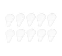 ABOOFAN 10pcs Sector Makeup Brush Protection Covers Plastic Guard Prevent Brush Head Falling Makeup Protection for Traveling Outdoor