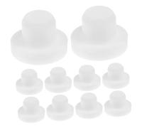 ABOOFAN 10pcs Silicone Stopper Solid Sealing Replacement Plugs for Salt Pepper Shakers Wine Bottles Flower Pots Inserts