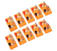 ABOOFAN 10pcs Single Pole Manual Knife Switch for Physics Lab Circuit Control, Safe Handling Electrical Circuit Teaching Switch Made of Plastic and Metal, for Group-based Student