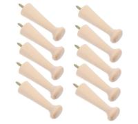 ABOOFAN 10pcs Solid Wood Coat Hooks Wall Pegs Wooden Shaker Pegs for Entryway Door Storage Minimalist Design Wall Hanging Hooks for Home Organization