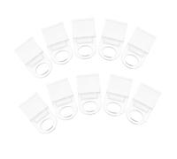 ABOOFAN 10pcs Transparent U Shaped Roller Blinds Clips Clear Acrylic Window Shade Fasteners for Easy Lifting and Secure Hold Versatile Curtain Accessories for Bedrooms Living Rooms and