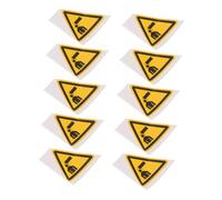 ABOOFAN 10pcs Triangle Watch Your Head Warning Decals Self Adhesive Caution Stickers for Machine Tools Industrial Safety Signs Weather Resistant Head Injury Prevention