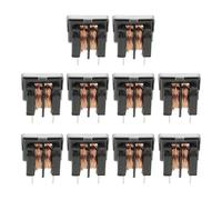ABOOFAN 10Pcs Uu9.8 Common Mode Inductor Filter 5Mh Pitch 7X8Mm Electrical Noise Suppression Component for Emi Interference Reduction in Electronic Circuits