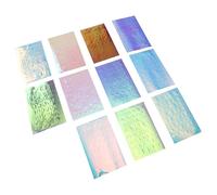 ABOOFAN 11Pcs Holographic Mermaid Nail Art Stickers Self-Adhesive Transparent Nail Salon Supplies Decorative Decals for Women Manicure