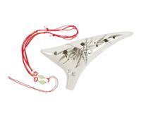 ABOOFAN 12 Hole Ceramic Ocarina Portable Alto Wind Instrument with Protective Bag and Rope, Beautiful and Uniform Sound, Fresh Unique Design for Beginner Music Players Style