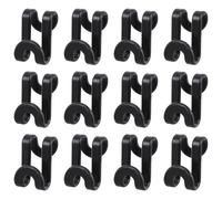 ABOOFAN 12pcs Abs Closet Hooks Clothes Hanger Connector Hooks for Family and Dormitory Wardrobes, Space-Saving Design with Strong Hold for Heavy Clothes and Orderly Arrangement