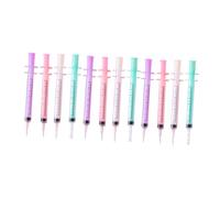 ABOOFAN 12pcs Black Gel Ballpoint Pens Syringe Design Signature Pens for School Office Writing Smooth Ink with Comfortable Grip