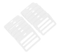 ABOOFAN 12pcs Double-Sided Id Card Holder Plastic Badge Protector Sleeve with Dual Windows Flipfold Design Stylish Horizontal Layout for Work Office Occupational Needs