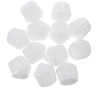 ABOOFAN 12pcs Fake Cake White Foam Cake Shape Polystyrene Foam Cupcake Model Cupcake Round for Christmas Wedding Display Window 7.8cm