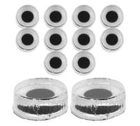 ABOOFAN 12Pcs Light Blocking Stickers for Smart Glasses Lens Protection Film, Self-Adhesive Light Dimming Covers, Blackout Privacy Sheets for Night Use and LED Background Shield