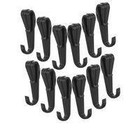 ABOOFAN 12Pcs Lightweight Hardhat Headlamp Clips Plastic Helmet Hooks for Secure Mounting Standard Strap Hard Hats for Construction Night Work Safety