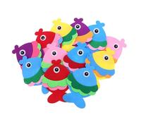 ABOOFAN 12pcs Mediterranean Style Fish Hanging Decorations Rustic Nautical Ocean Wall Decor for Classroom Beach-themed Party Coastal Fish Ornaments in Vibrant Colors Non-woven Fabric