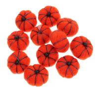 ABOOFAN 12Pcs Mini Wool Felt Pumpkin Small Felt Pumpkins for Crafts Thanksgiving Halloween Farmhouse Decoration