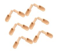 ABOOFAN 12pcs Multi-Function Wooden Scoops Compact Small Tea Spice Spoons for Kitchen Travel Storage