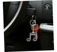 ABOOFAN 12Pcs Music Note Keychains PVC Music Themed Party Favors for Birthday Celebrations Compact Portable Keepsakes and Dance Events