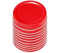 ABOOFAN 12pcs Tinplate Mason Jar Caps Mouth Canning Lids Airtight Sealing Covers for Food Storage and Preserving Jars