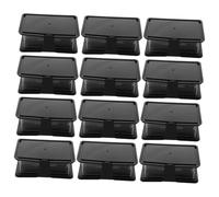 ABOOFAN 12pcs Wedding Favor Boxes Book Shape Plastic Candy Jar with Lid Versatile Treat Storage Containers for Wedding Graduation Halloween Tea Party Black