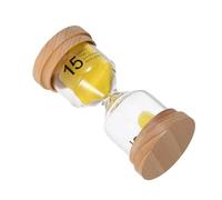 ABOOFAN 15 Minute Sand Timer Wooden Sand Timers for Precise Time Management with Natural Wooden Design Quiet Functionality for Kitchen and Sauna Use