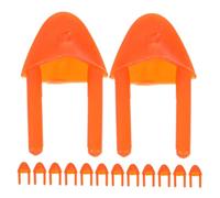 ABOOFAN 150pcs DIY Plastic Bird Beaks for Animal Crafts Safe Smooth Edges Orange Mouth Accessories for Doll Making and Creative Projects