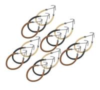 ABOOFAN 15pcs Bungee Hair Ties Hooks Elastic Hair Bands Ropes Metal Nylon Material Assorted Color Won't Damage Ponytail for Exercise and Hiking