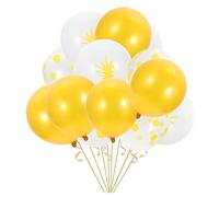 ABOOFAN 15Pcs Hawaiian Themed Party Balloons Pineapple Latex Balloons for Attractive Photo Props for Birthday Luau Decorations