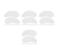 ABOOFAN 16 Pairs Self Adhesive Santa Eyebrows Cotton Costume Facial Hair | Bushy Fluffy White Finish, Easy Peel and Stick Fit, for Christmas Role Play and Theatre Productions