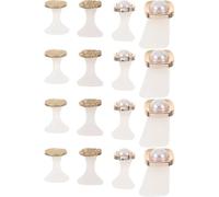 ABOOFAN 16pcs Foot Toe Spacers Nail Art Tools Comfortable Fit Stable Toe Positioning Soft Silicone Daisy Shape Elegant Decorative Design for Salon Pedicures