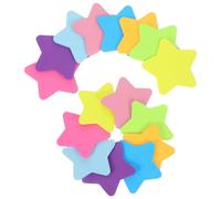 ABOOFAN 16pcs Star Shaped Self Stick Memo Pads with Strong Adhesion and Lightweight Paper Material, Colourful Design for Home and School Use, Vibrant Fivepointed Star Writing Pads
