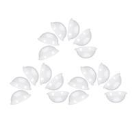ABOOFAN 18pcs Pvc Half Sphere Dome Covers for Christmas Snow Globe Crafts, Detachable Structure and Versatile Compatibility, 4.7 Inch Crystal Display Domes for Holiday and Wedding