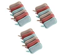 ABOOFAN 18pcs Thicken Scrub Sponge for Daily Use Kitchen Dish Cleaning Sponge Reusable Cleaning for Wok Scrubbing Random Color