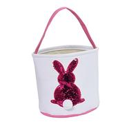 ABOOFAN 1pc Easter Bunny Storage Basket for Boys and Girls Cute Portable Candy Bag for Easter Party Decoration Adorable Cloth Basket for Storing Sweets and Treats