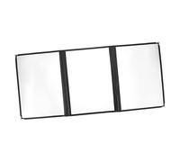 ABOOFAN 1Pc Transparent PVC Menu Binder Holder Rounded Corner Design Capacity for Restaurant Cafe Professional Venue Menu Cover Case for Food and Drink Display