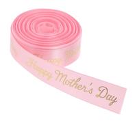 ABOOFAN 1Roll Happy Mother's Day Grosgrain Ribbon Decorative Polyester for Floral Bouquets Wrapping and Crafts Wide Yards Long for Mother's Day Decorations