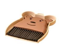 ABOOFAN 1set Broom and Dustpan Cleaning Set Cute Cartoon for Desktop for Computer Keyboard and Digital Device Cleaning Lightweight and Convenient Dustpan Brush Set