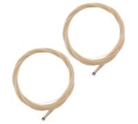 ABOOFAN 2 Sets 78Cm Natural Horse Hair for Cello and Erhu Bow Replacement, Musical Instrument Accessories for String Instruments, Orchestra Practice and Performance
